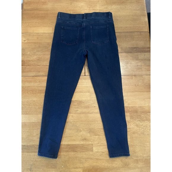 Betabrand 4 Pocket Skinny  Denim Jean Women Medium‎ Long Blue Stretch Pull On - Picture 2 of 6